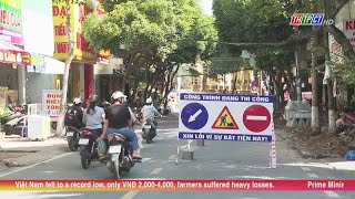 Sidewalks of 5 inner city roads to be renovated  Cần Thơ News [upl. by Isma]