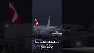 RFS Farewell Czech Airlines  last landing in Prague Czech Republic as OK767 from Paris CDG [upl. by Kotz390]