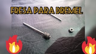 🔥🍓Fresa casera para dremel con un encendedor 🔥y un clavo🔩 dremel viral casero youtube [upl. by Joya246]