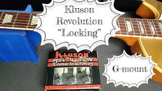 Kluson Revolution Locking Tuners Gmount Review Install [upl. by Dyol140]