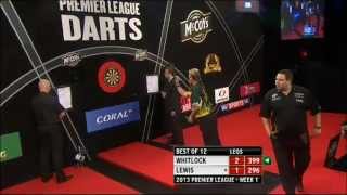 2013 Premier League Darts  Simon Whitlock vs Adrian Lewis  Week 1 [upl. by Cromwell754]