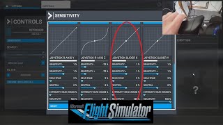 FS2020 How to EnableUnlock the X Axis in Sensitives for your Hotas 4XOne [upl. by Hintze]