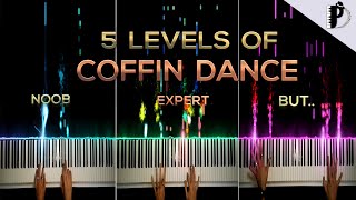 5 Levels Of Coffin Dance  NOOB to EXPERT BUT [upl. by Anetsirhc886]