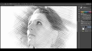 Pencil Drawing Sketch Effect  Photoshop Tutorial [upl. by Carlita68]