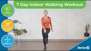 7 Day Indoor Walking Workout Day 1 [upl. by Christmas]