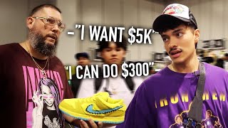 Low Balling Civilians At The Biggest Shoe Event In The World  LA SneakerCon [upl. by Brande]