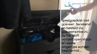 Gasveer voor speelgoedkist  Gasveerwinkelnl [upl. by Koblick]