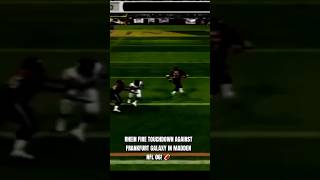 Rhein Fire Touchdown Against Frankfurt Galaxy in Madden NFL 06 🏈 Shorts  AI Simulation Gameplay [upl. by Pryor]