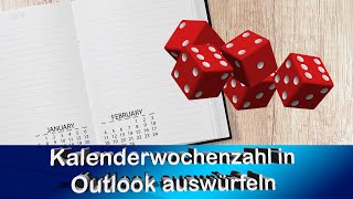 Office Tipp Outlook Kalender mit KW anzeige  Kalenderwochen anzeigen [upl. by Ashford813]