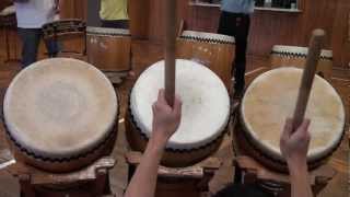 Yatai Bayashi  Triple Chu Daiko Tutorial [upl. by Arabelle]