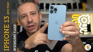 Recensione IPHONE 13 PRO MAX  FLASH [upl. by Elleraj]