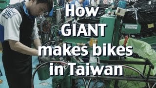 Sneak peek GIANT bike factory Taiwan production line 捷安特 巨大 [upl. by Ahsertal]