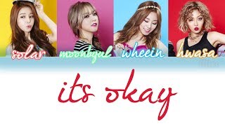 IT’S OKAY 괜찮아요 MAMAMOO Lyrics Color CodedENGROMHAN [upl. by Breed34]