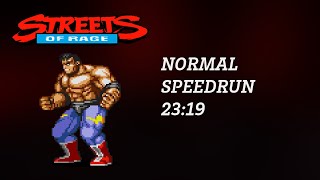 SOLO Max Normal Speedrun 2319 Streets of Rage 2 [upl. by Monagan]