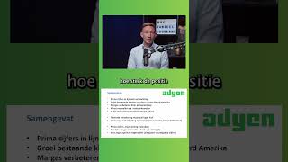 Adyen reageert positief op cijfers  DAHSHORT [upl. by Alric957]