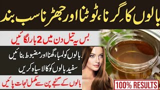 Hair Fall Solution at Home in UrduHindi  Hair Girne Ka  Balon Ki Kamzori Ka ilaj [upl. by Remas868]