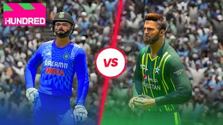 Kohli vs Shaheen BUT in THE 100 LEAGUE 🔥🏏 Pakistan vs India 13 🏏 Cricket 24 gameplay [upl. by Oiromed322]