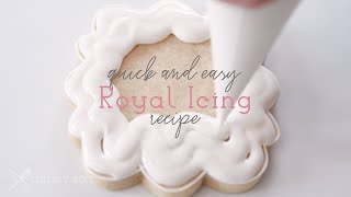 Quick and Easy Royal Icing Recipe [upl. by Euqinmod]