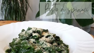 PASTA SENZA GLUTINE al pesto di spinaci Ricetta veloce e gustosa [upl. by Nivlam]