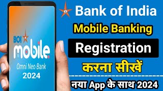 Bank Of India New Mobile Banking App BOI MOBILE  Registration  First Time Start BOI mBANKING [upl. by Ondine]