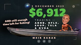 Live Day Trading Stocks  Earning 6912 trading ABNB NFLX SHOP TSLA amp NVDA on December 3rd 2023 [upl. by Akcemat]