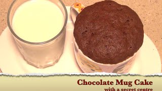 Chocolate Mug Cake with Secret Centre cheekyricho video recipe Episode 1034 [upl. by Hilten559]