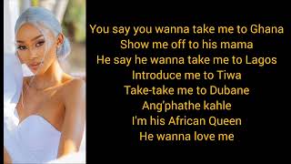 African Queen feat JR  lyrics by Thabsie [upl. by Atinuahs]