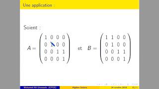 video0003 Matrices non semblables ayant mêmes polynômes minimal et caractéristique [upl. by Ellerad916]