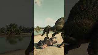 Spinosaurus headbutting technique is effective  Jurassic World Evolution 2  Dominion Malta [upl. by Costanza522]