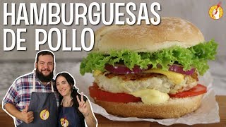 Cómo Hacer Hamburguesa de Pollo Casera  Receta Fácil  Tenedor Libre con Vicky García Alonso [upl. by Claretta]