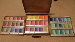 Holbein Oil Pastels 225 Full Set Unboxing Review [upl. by Lillie]