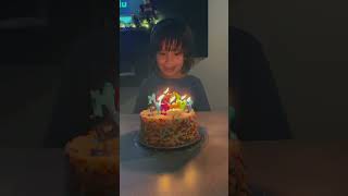 Five years old baby boy Time is flying birthday birthdayboy [upl. by Idnarb946]