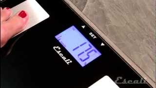 How to Setup amp Use  Escali Health Monitor Bath Scale  USHM180G [upl. by Fax654]