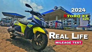 NEW TVS NTORQ XT 125 Mileage Test  Real Life Mileage Test ntorqxt mileage ntorq subscribe [upl. by Rica172]