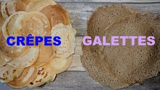 Crêpes et galettes les deux recettes [upl. by Alrak651]