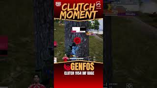 GENFOS CLUTCH 1v4 INFRAGE pmgc pubgmobile clutch pmsl [upl. by Ahsaet]