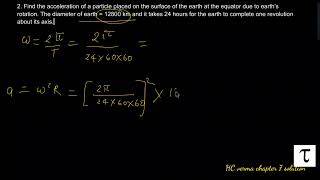 HC verma chapter 7 question  2 circular motion [upl. by Spear]