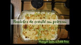 Gratin de ravioles au comté et poireaux [upl. by Mundt]