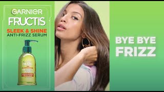 How to Use Garnier Fructis Sleek amp Shine AntiFrizz Serum to Control Frizz [upl. by Agler121]