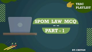 CA Final SPOM Law MCQ [upl. by Arbmik]