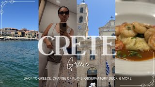 TRAVEL VLOG CRETE GREECE  SHIP OBSERVATORY  CHANGE OF PLANS  GAMES SHOWS  amp MORE [upl. by Minsk]