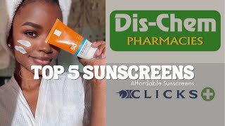 The BEST sunscreens from Dischem and Clicks [upl. by Eecrad]