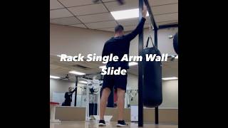 Rack Single Arm Wall Slide trainlikethepros [upl. by Fachan]