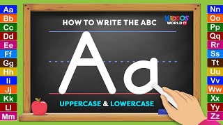 Learning How to Write the English Alphabet Uppercase and Lowercase Letters [upl. by Yahsram878]