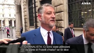 Pressioni da Fratelli dItalia per dimissioni di Spano Il ministro Giuli quotLapparenza ingannaquot [upl. by Lati]