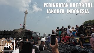 4K Exploring around 79th TNI National ArmyHUT TNI 79 Annual Parade Jakarta Indonesia [upl. by Jami]