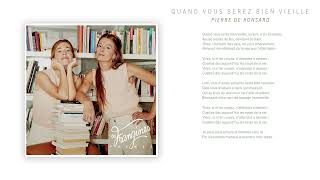 Les Frangines – Quand vous serez bien vieille Lyrics video [upl. by Sirrah]