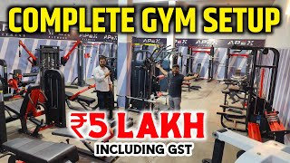 Complete Gym Setup in 5 Lakhs  Best Gym Setup under 5 Lakhs  Cheapest GYM Setup [upl. by Alfredo]