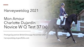 Charlotte Dujardin and Mon Amour with a fine example of British Dressage test Novice 37a [upl. by Kristopher]