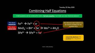 OCR A 523 Redox and Electrode Potentials REVISION [upl. by Ytak]